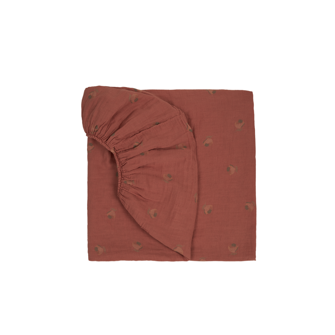 Wabi Sabi Muslin Fitted Crib Sheet