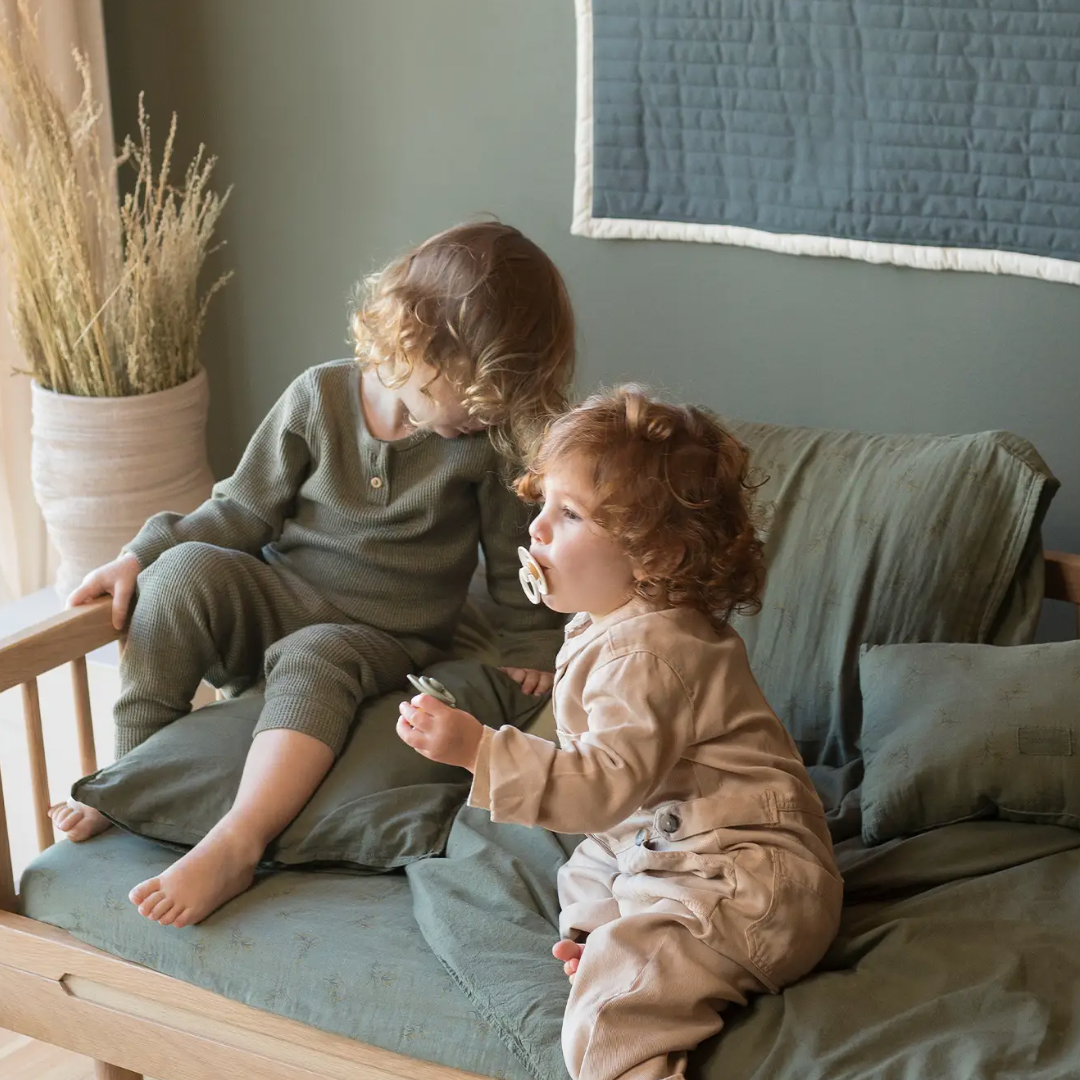 Wabi Sabi Muslin Fitted Crib Sheet