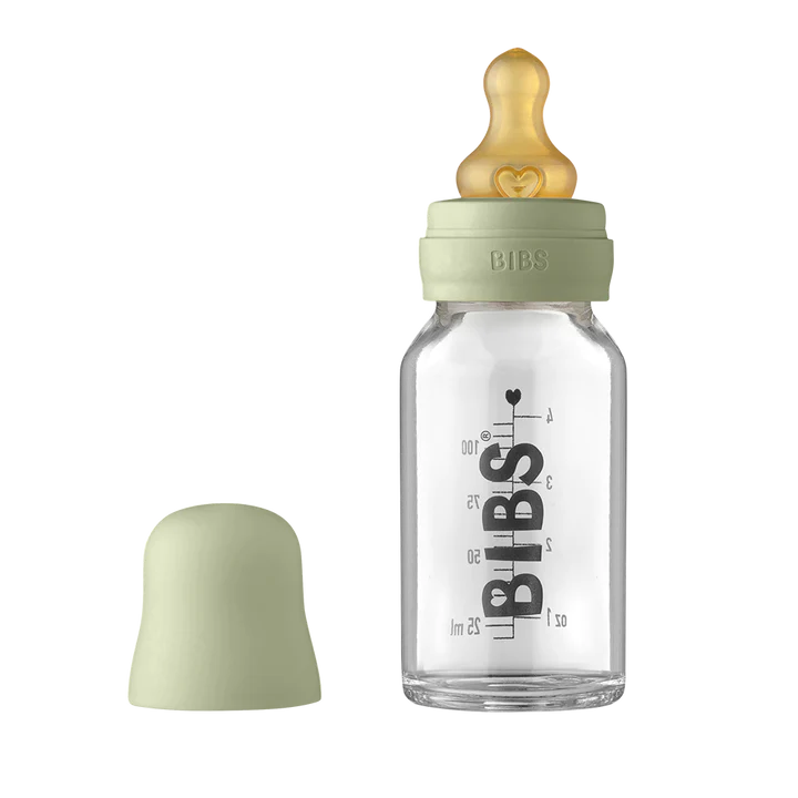 Glass Baby Bottle Complete Set