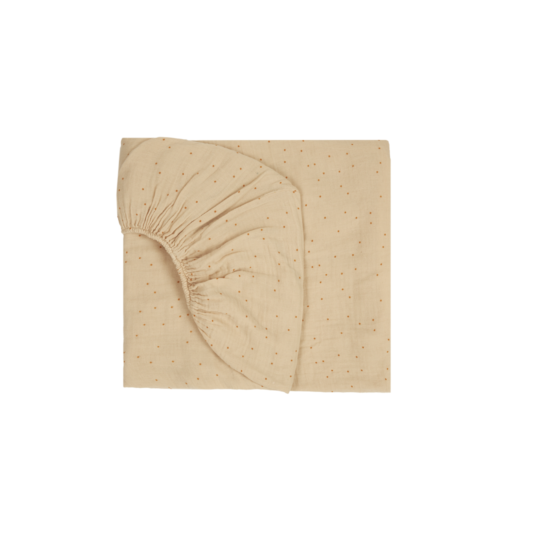 Wabi Sabi Muslin Fitted Crib Sheet