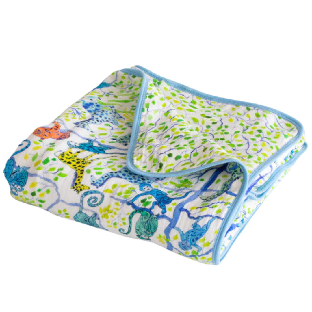Illustrated Muslin Baby Blankets