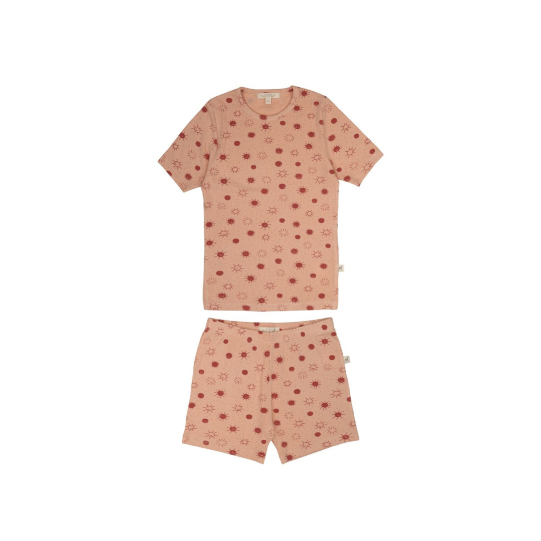 Short Sleeve Sunshine Ribbed Kid Set