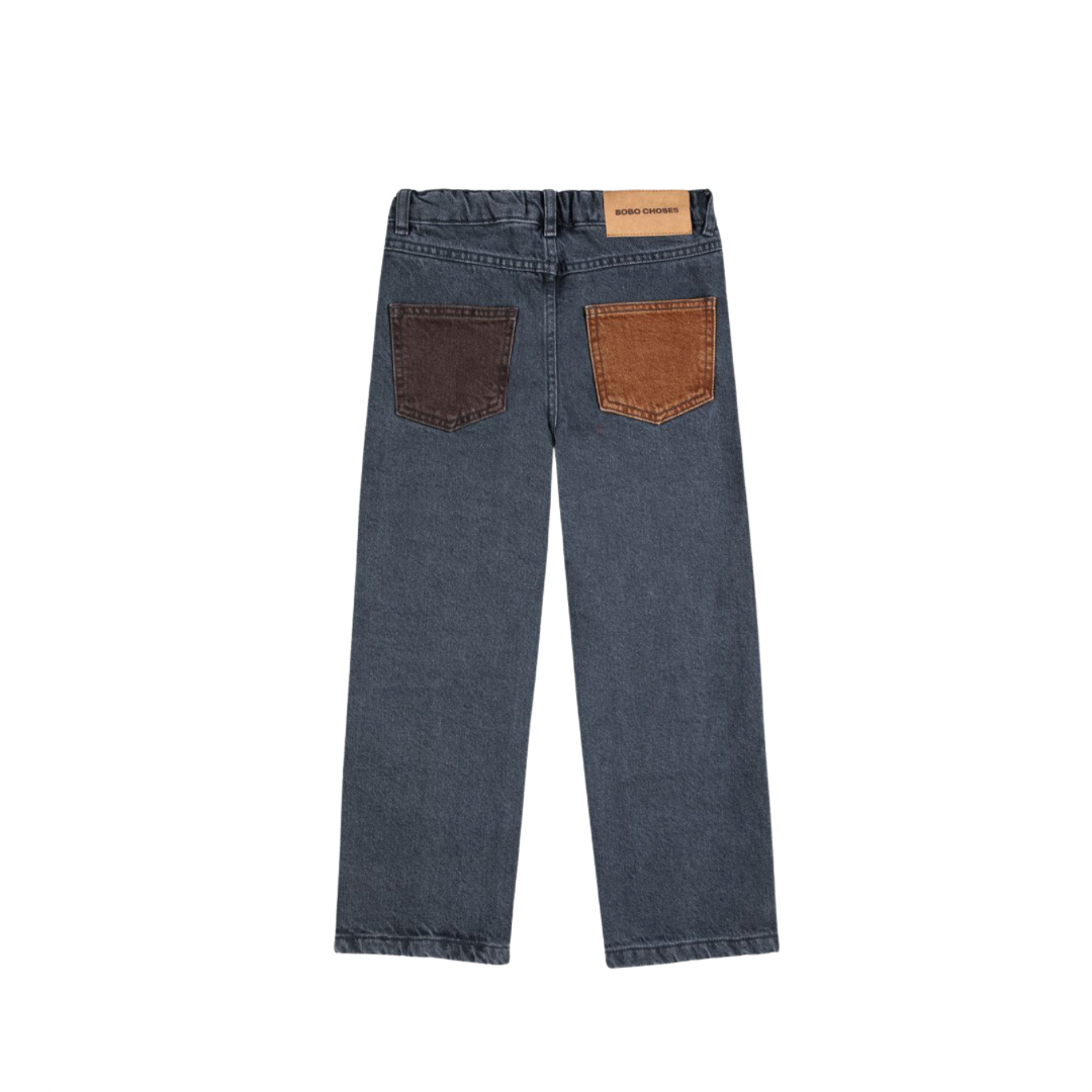 Colorblock Denim Pants - Kid