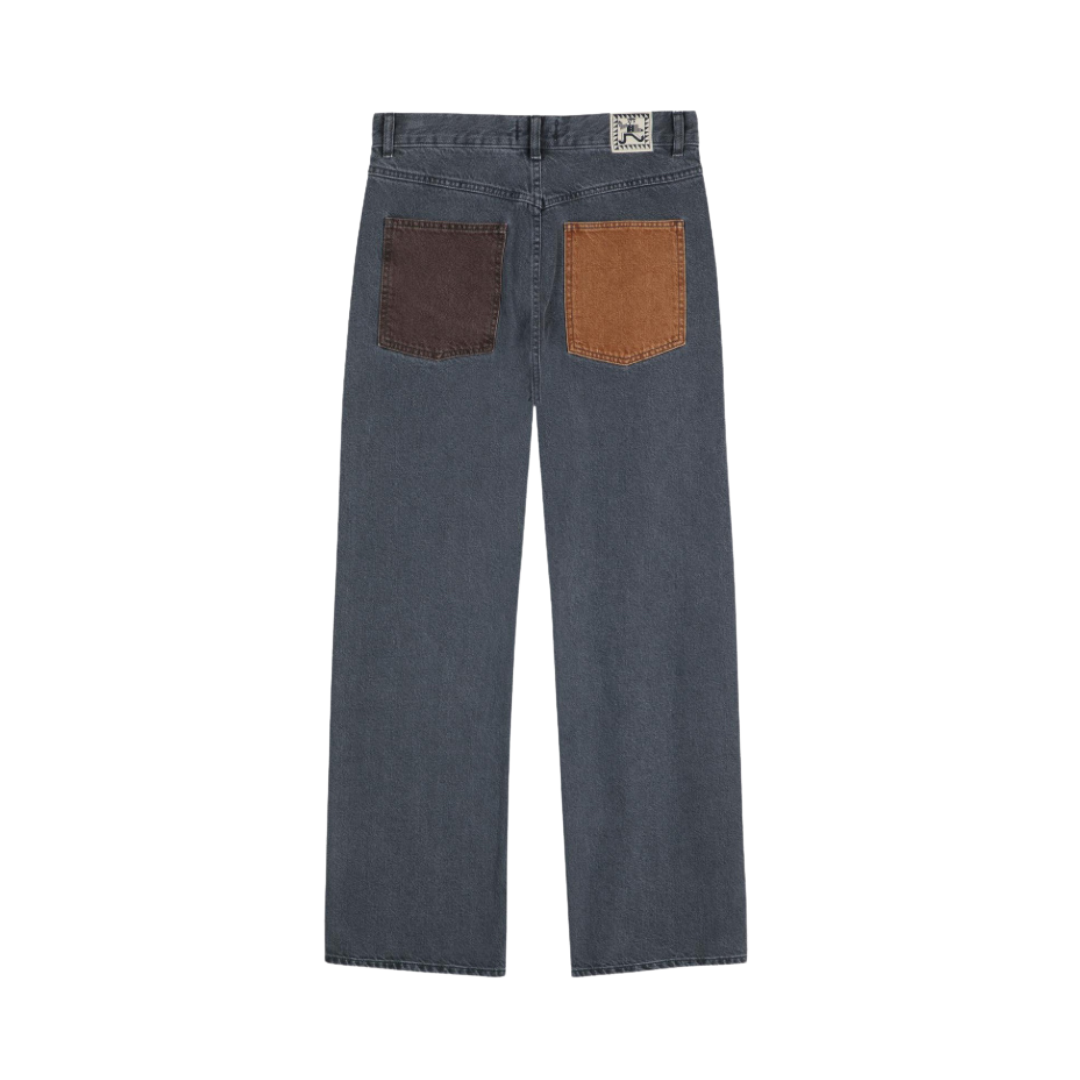 Colorblock Denim Pants