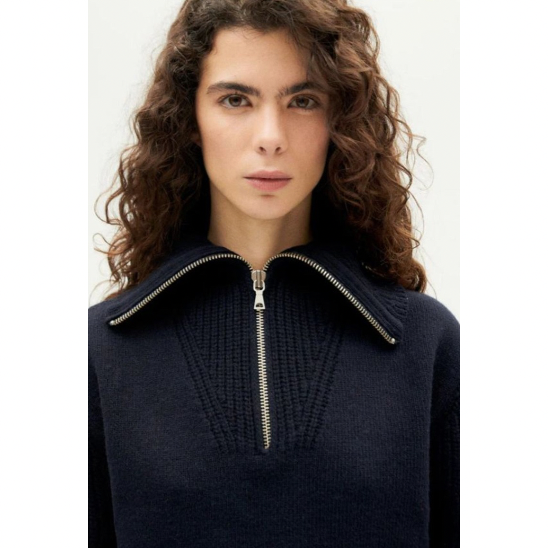 Navy Tanit Knitted Sweater