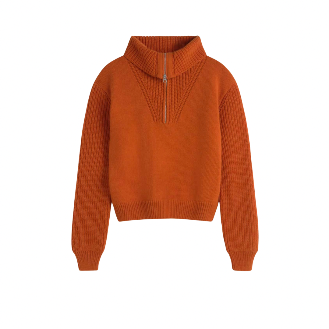 Burnt Orange Tanit Knitted Sweater