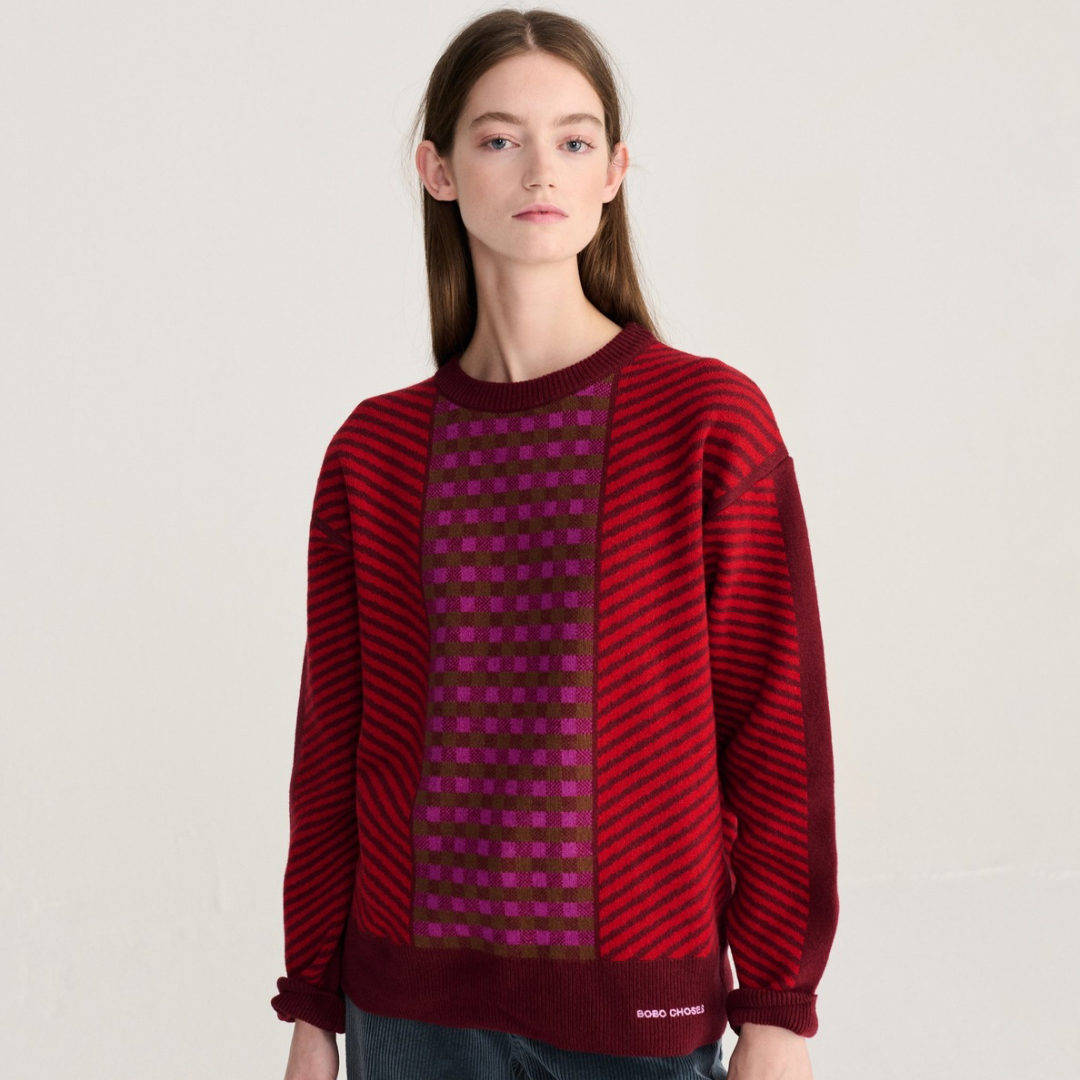 Jacquard Wool-Blend Sweater
