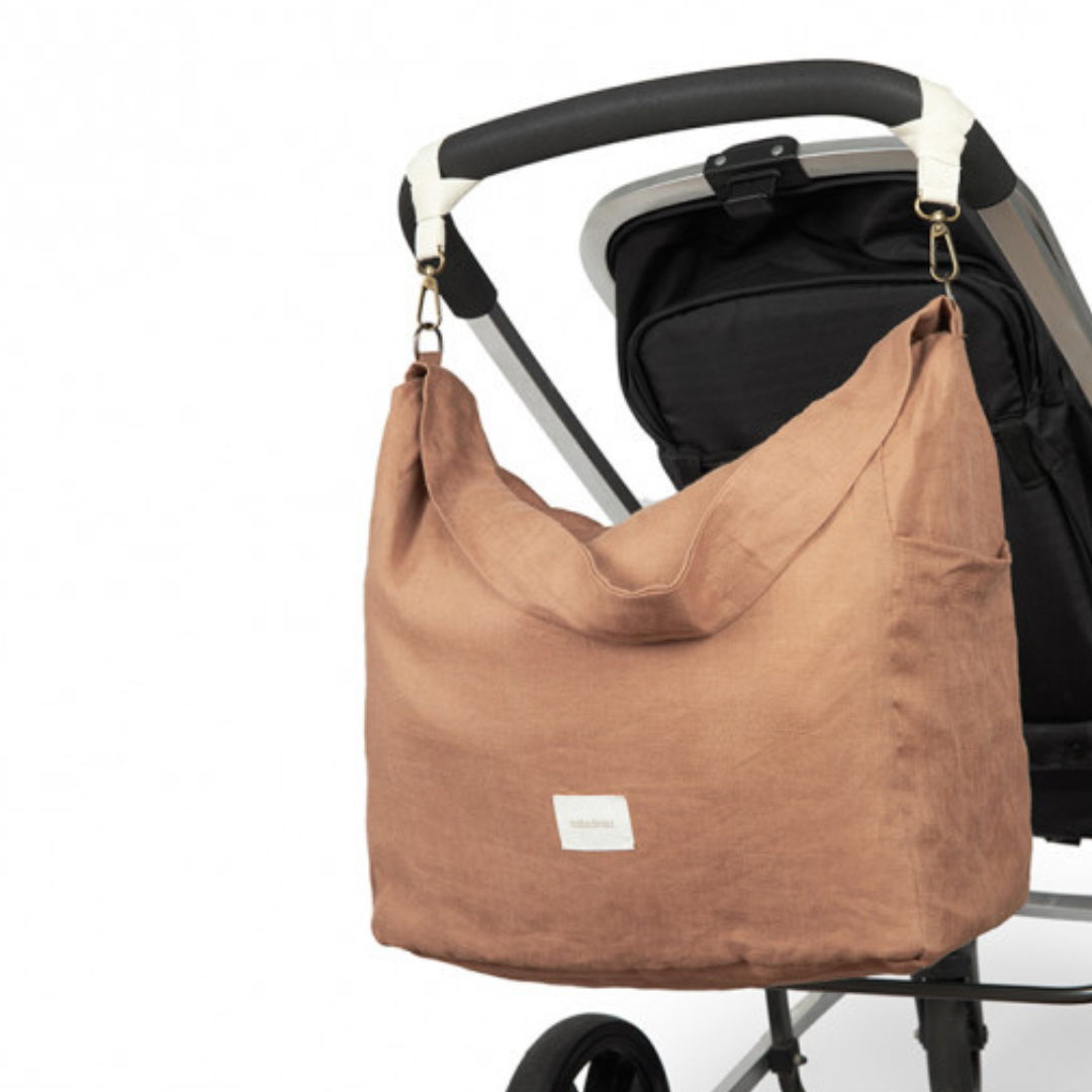 French Linen Stroller Bag