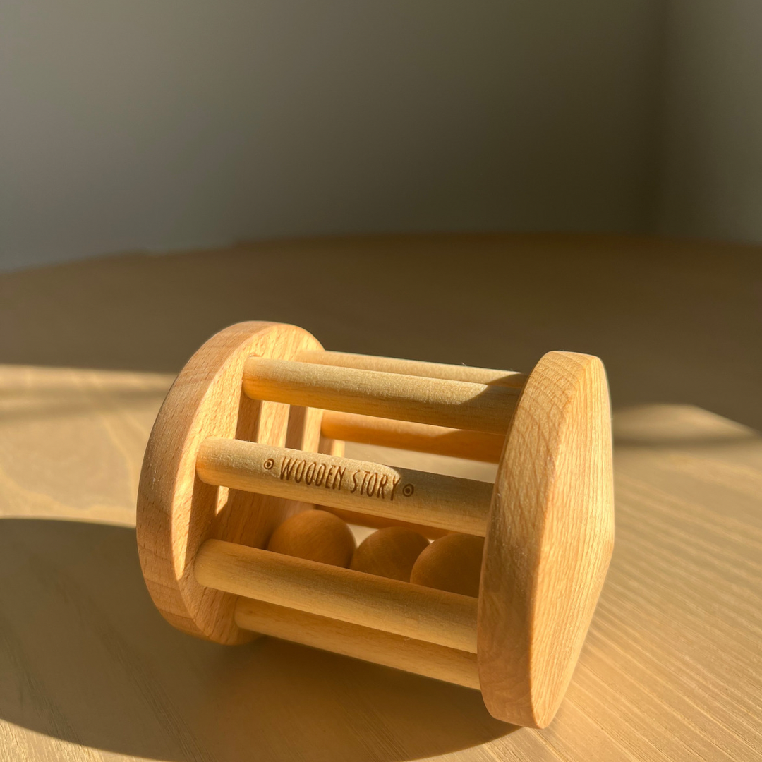 Turtle Dove Wooden Rattle