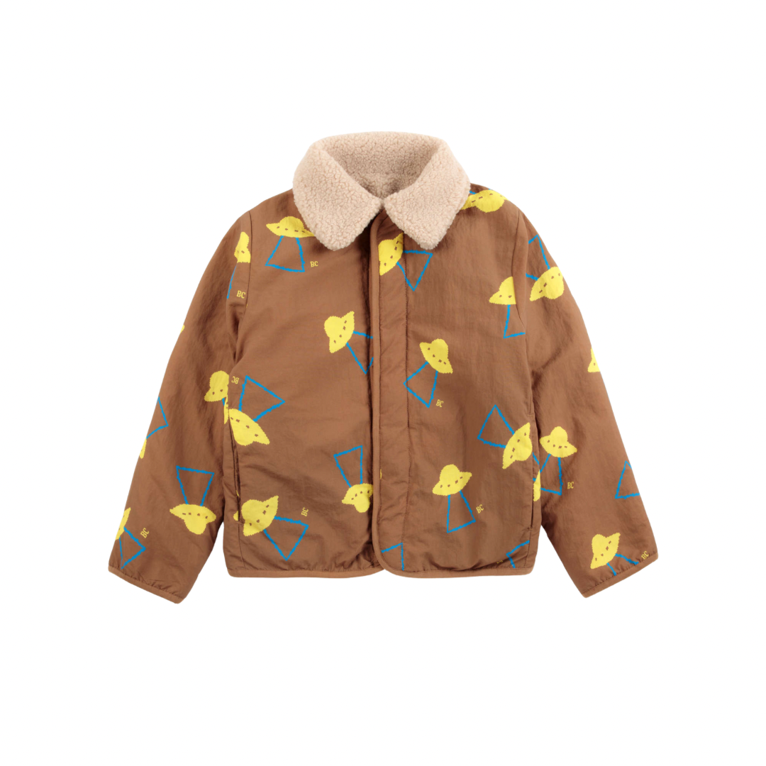 Pixel Abduction Reversible Sherpa Jacket