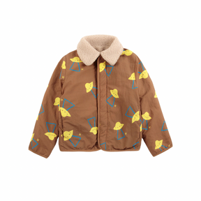 Pixel Abduction Reversible Sherpa Jacket