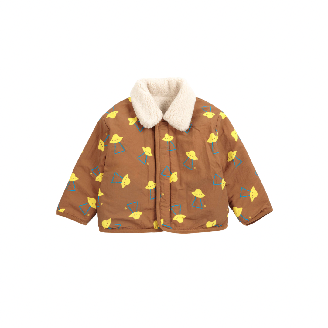 Pixel Abduction Reversible Sherpa Jacket