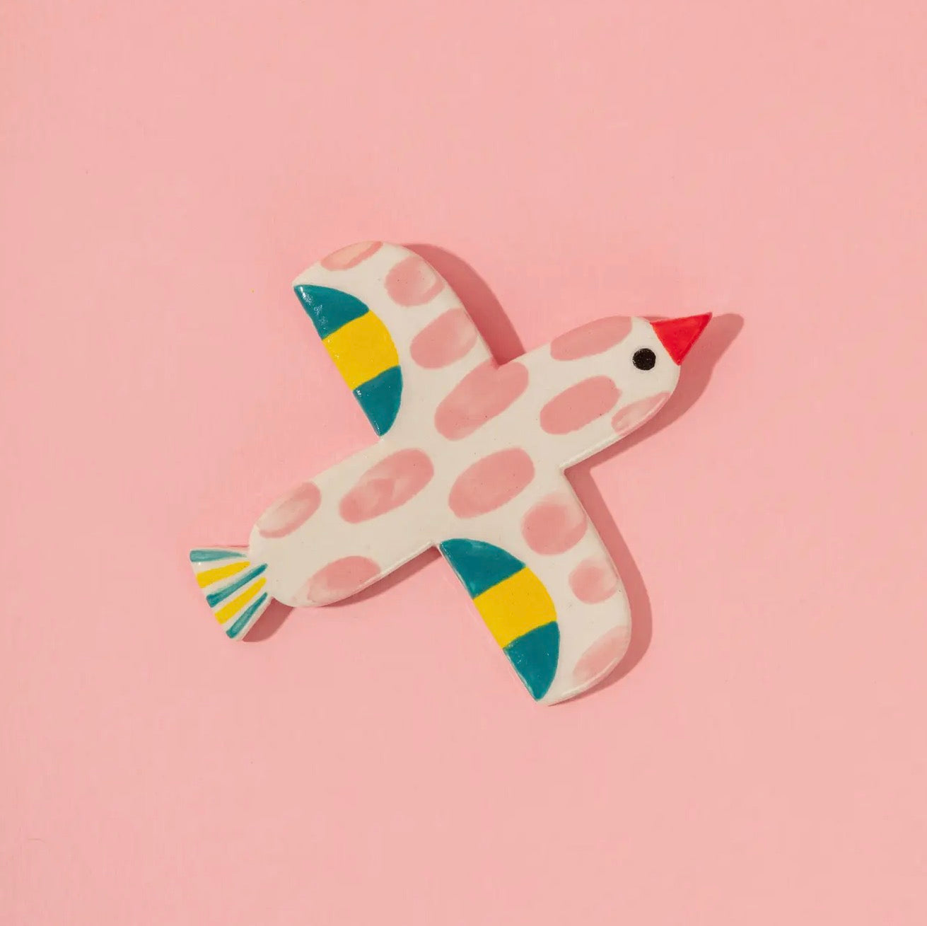 Ceramic Wall-Hanging Bird