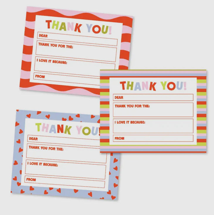 Fill-in-the-Blank Thank You Cards for Little Ones