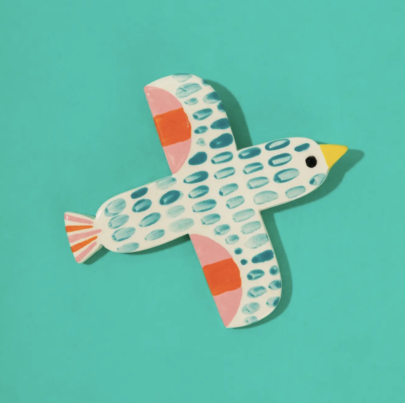 Ceramic Wall-Hanging Bird