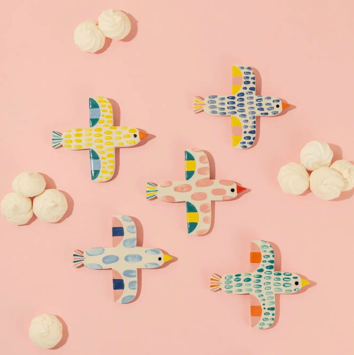 Ceramic Wall-Hanging Bird