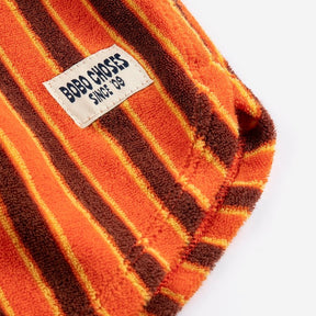 Striped Brick Terry Cloth Shorts
