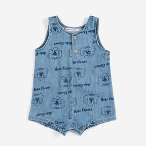 Pickles the Dog Denim Romper