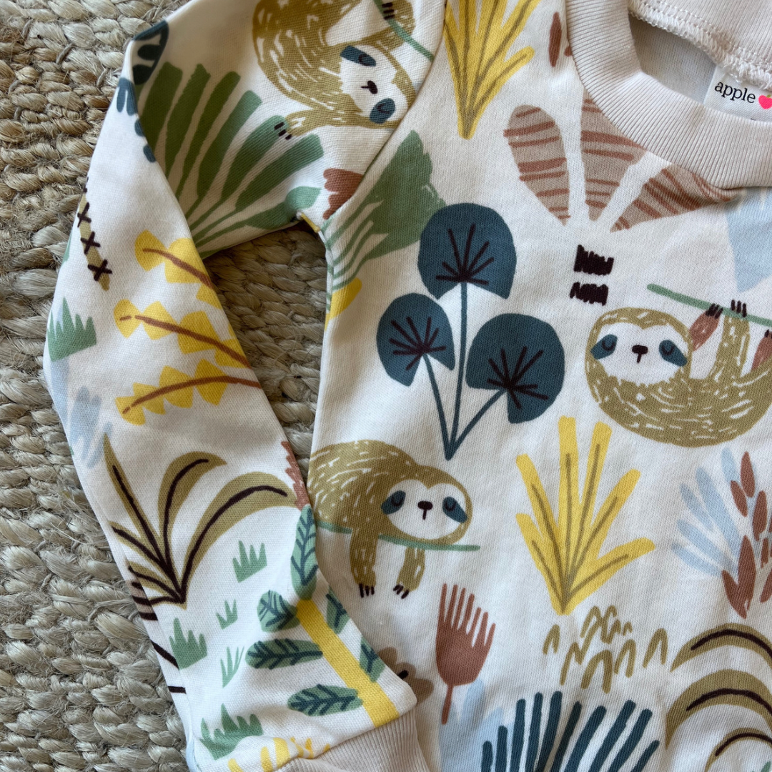 Sloth in the Jungle Pajama Set