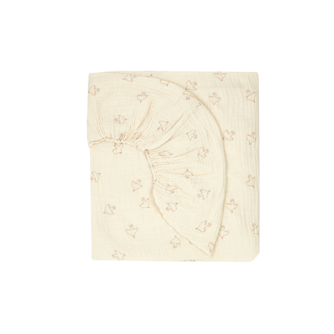 Wabi Sabi Muslin Fitted Crib Sheet