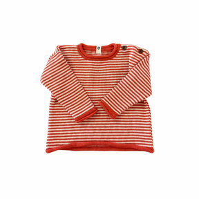 Red Striped Knit Sweater