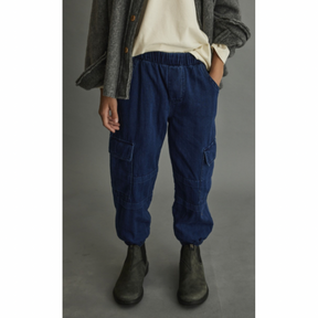 Herringbone Cotton Cargo Pants