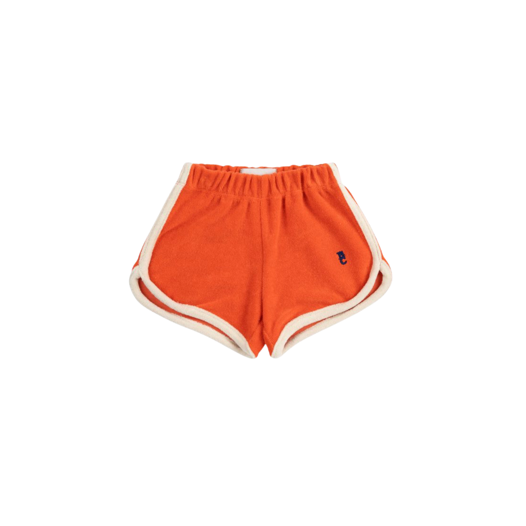 Orange Terry Cloth Baby Shorts