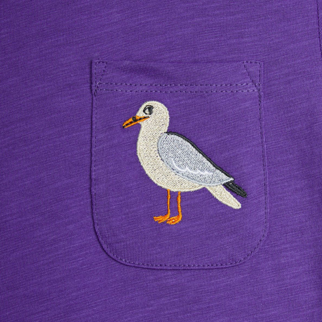 Embroidered Seagull Tee