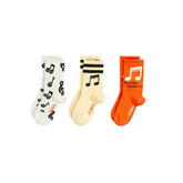 Organic Cotton Musical Note Socks 3-Pack