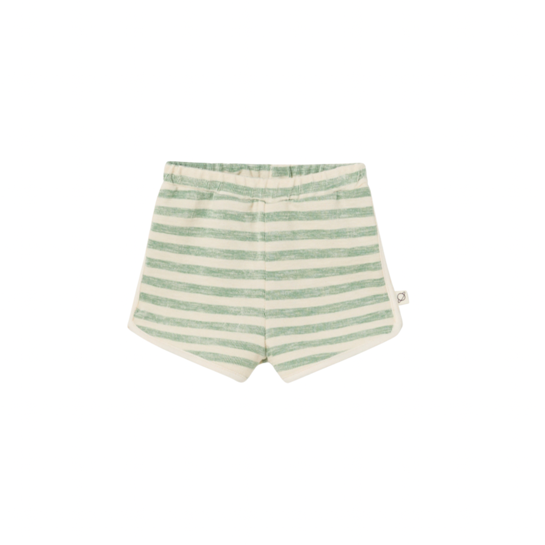 Striped Baby Crepe Shorts