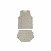 Ribbed Sunshine Baby Tank Top + Bloomer Set