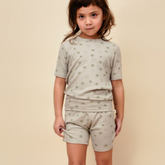 Short Sleeve Sunshine Ribbed Kid Set