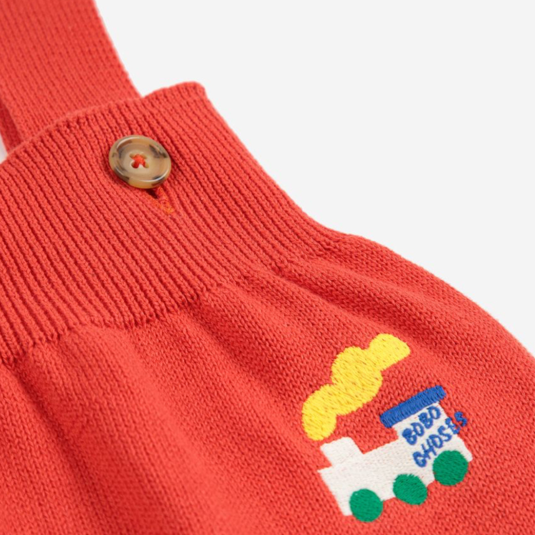 Bobo Choo Choo Knitted Overalls