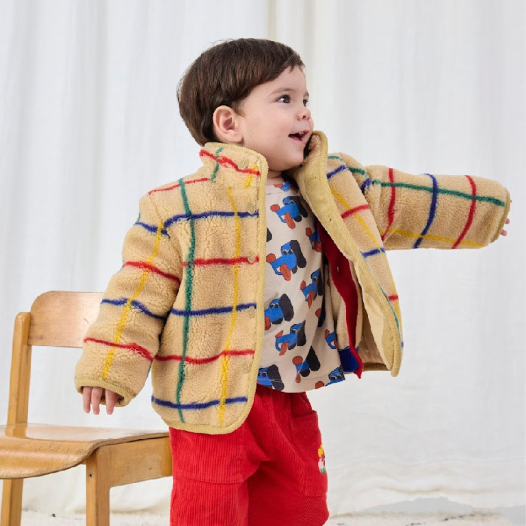 Striped Sheepskin Jacket - Baby