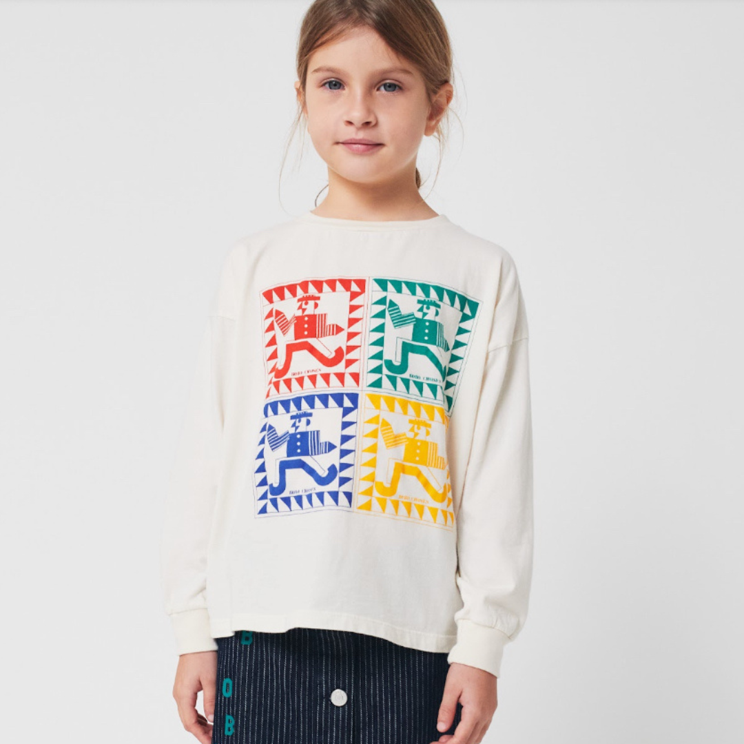 Mr. Pencil Rainbow Long Sleeve T-Shirt