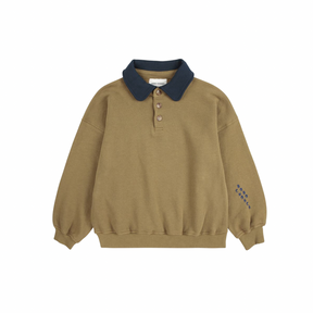 Bobo Choses Khaki Polo Sweatshirt
