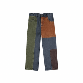 Colorblock Denim Pants - Kid