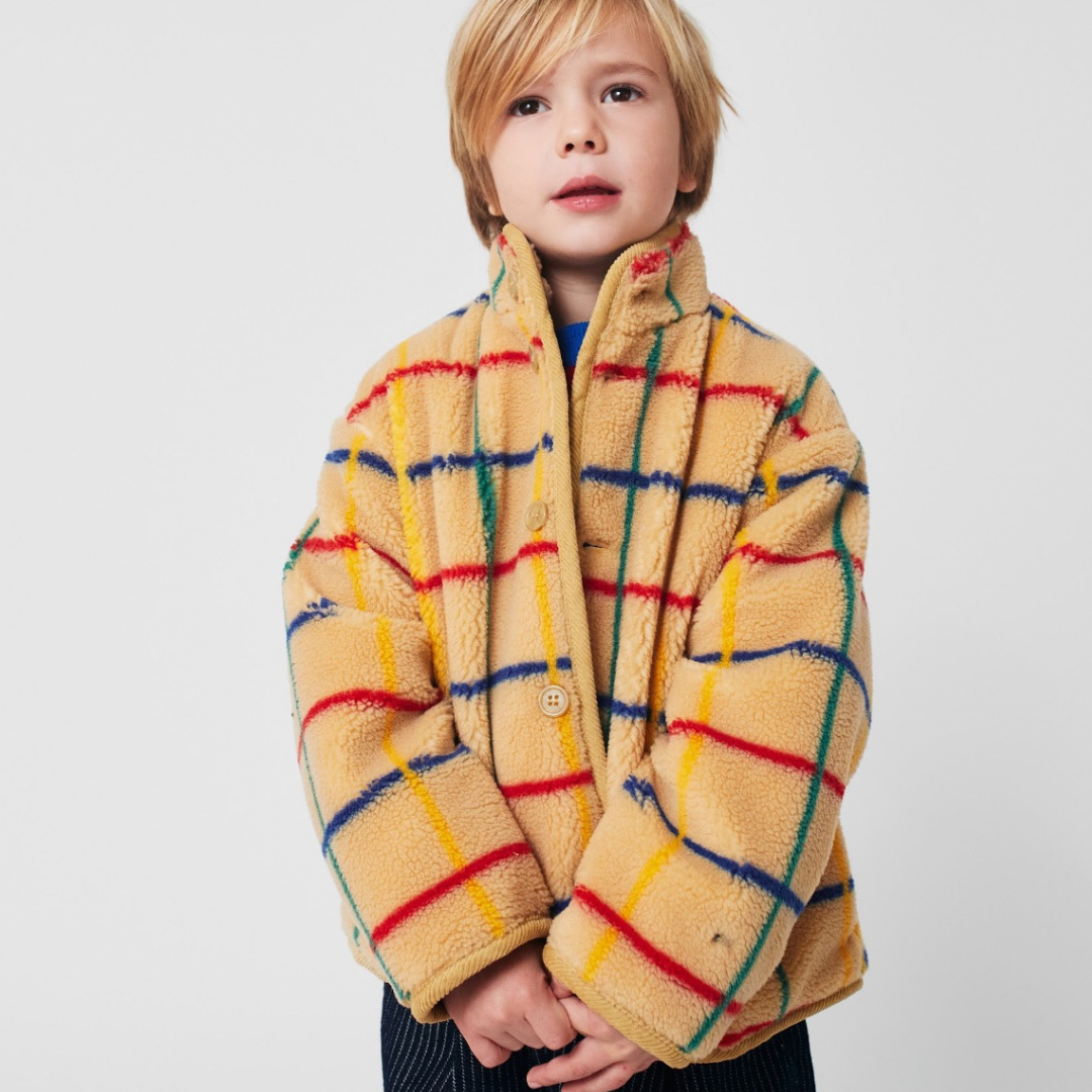 Striped Sheepskin Jacket - Kid