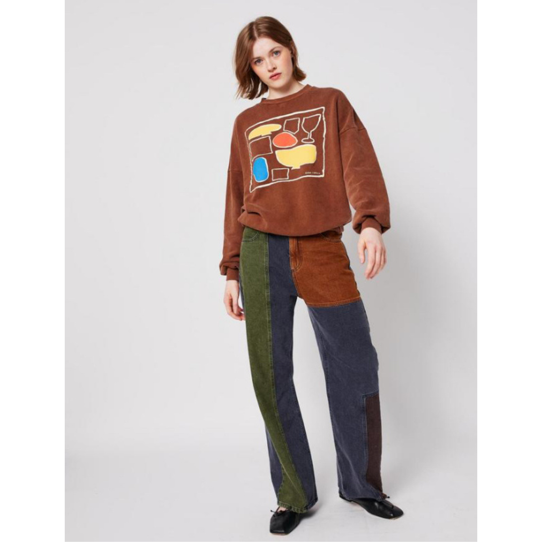 Colorblock Denim Pants