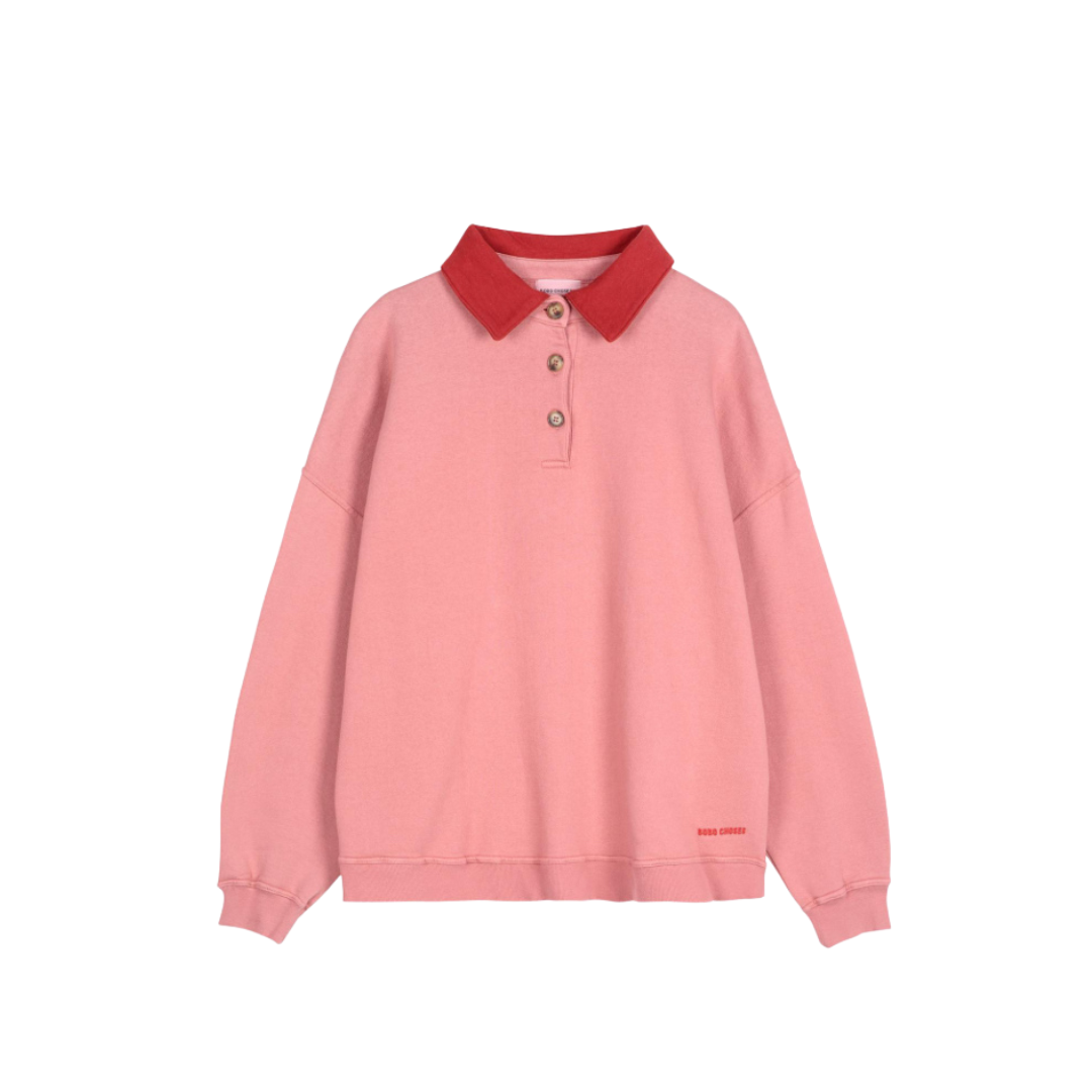 Pink Polo Oversized Sweatshirt