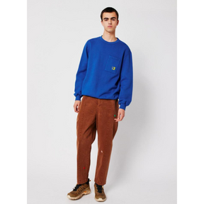 Brown Embroidery Cocoon Pants