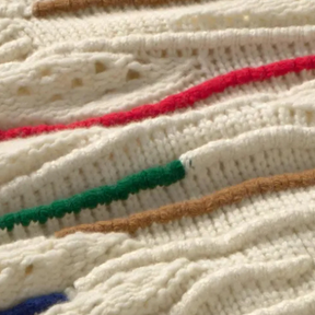 Multicolor Macrame Knitted Sweater