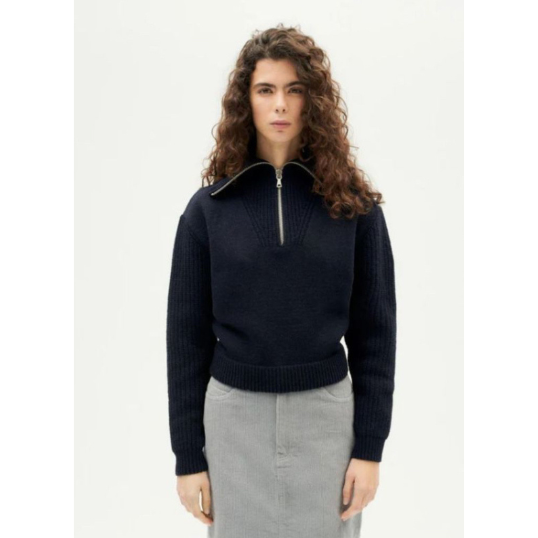 Navy Tanit Knitted Sweater