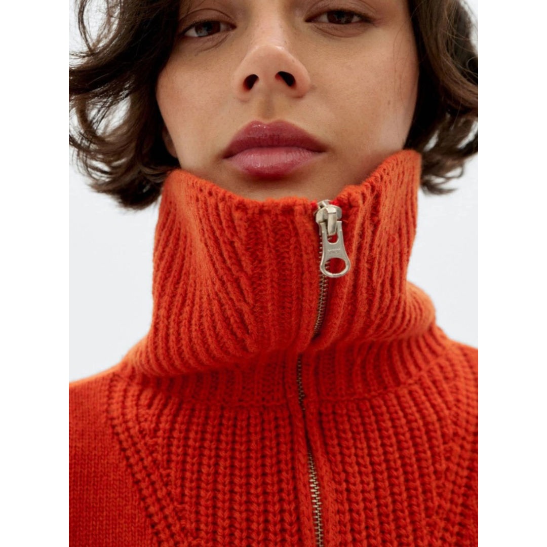 Burnt Orange Tanit Knitted Sweater