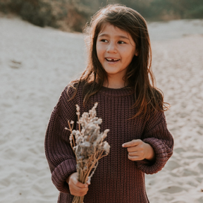 Fig Chunky Knit Sweater