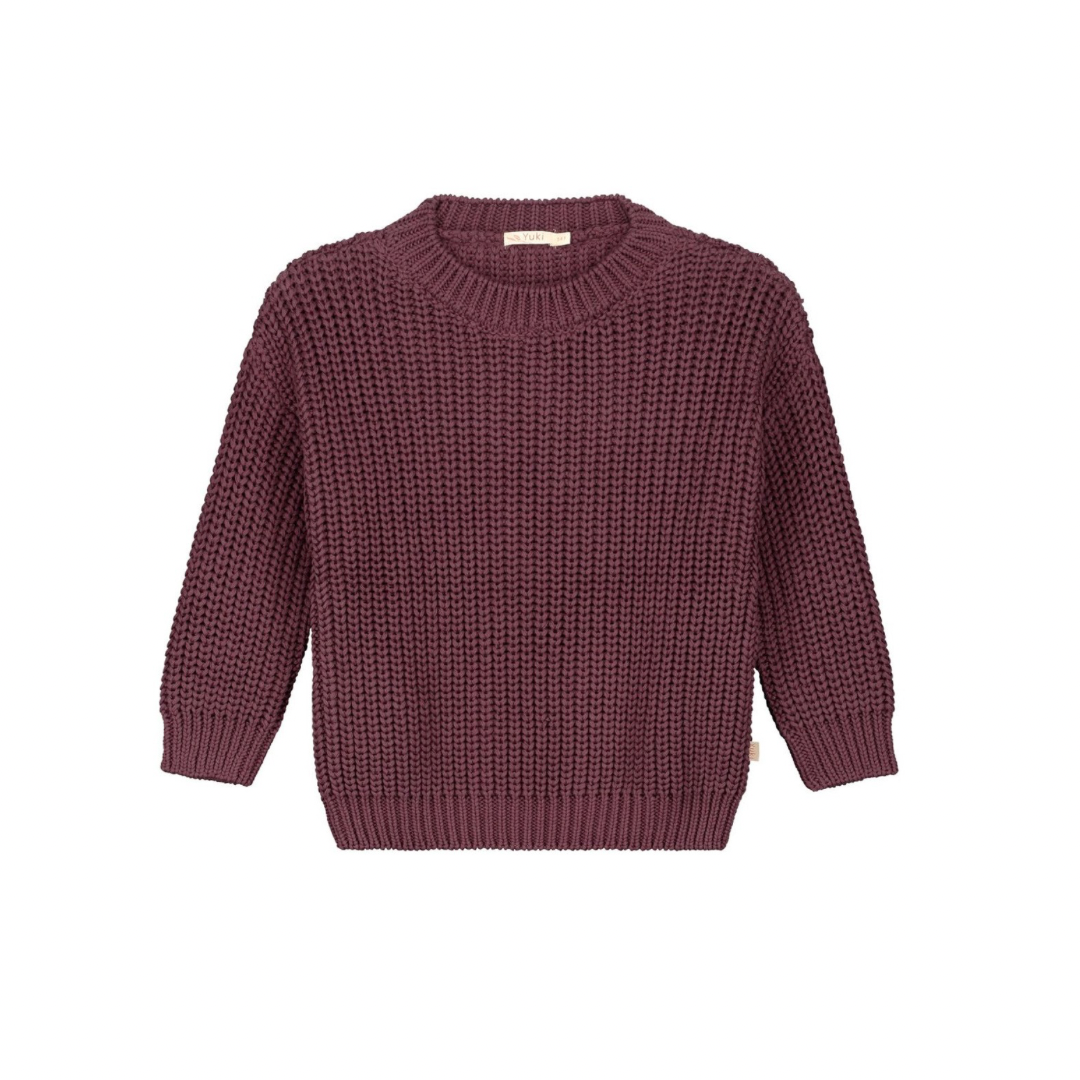 Fig Chunky Knit Sweater
