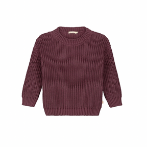 Fig Chunky Knit Sweater