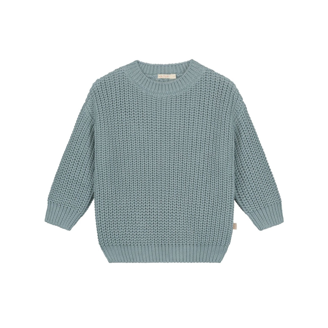 Ocean Blue Chunky Knit Sweater
