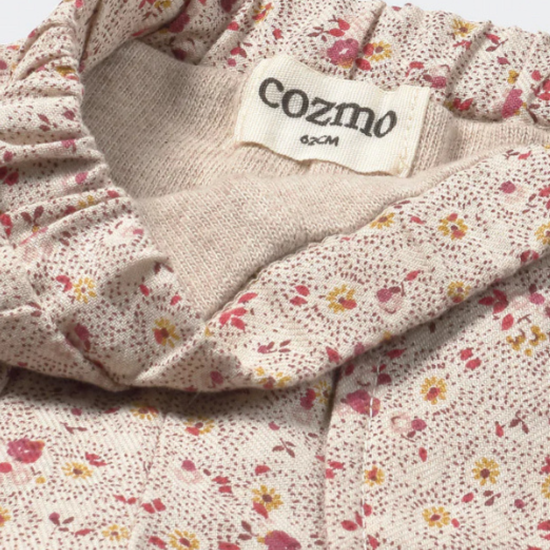 Floral Flannel-Lined Newborn Set