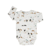 Red Caribou Long Sleeve Onesies